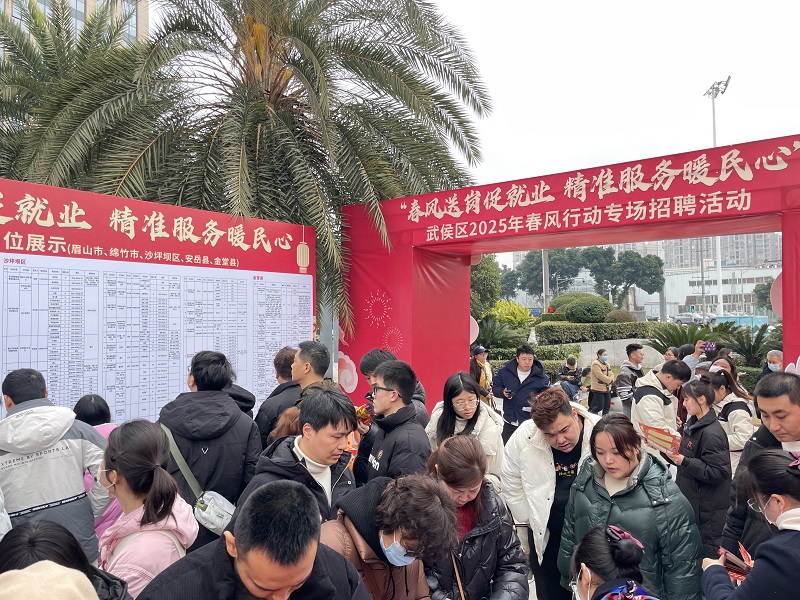 “百米小巷”人潮涌動！瑞方人力助力2025年武侯區(qū)春風(fēng)行動專場招聘會“開門紅” 第6張